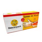 Luva de Vinil Descarpack - Tamanho - Caixa 100 unidades